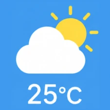 A camouflage icon that looks like a weather app